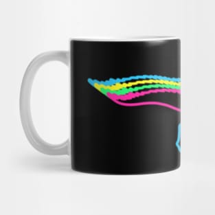 Tyranosaurus 80s Neon Mug